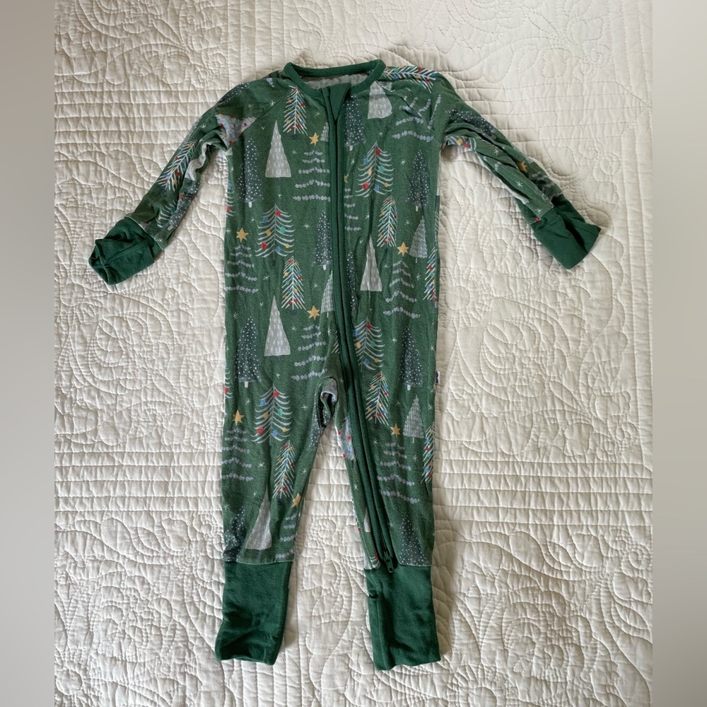 Little Sleepies Zippy - Green Trees